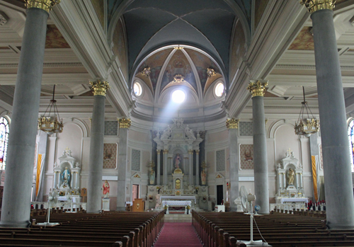 Inside Saint Elizabeth of Hungary Church