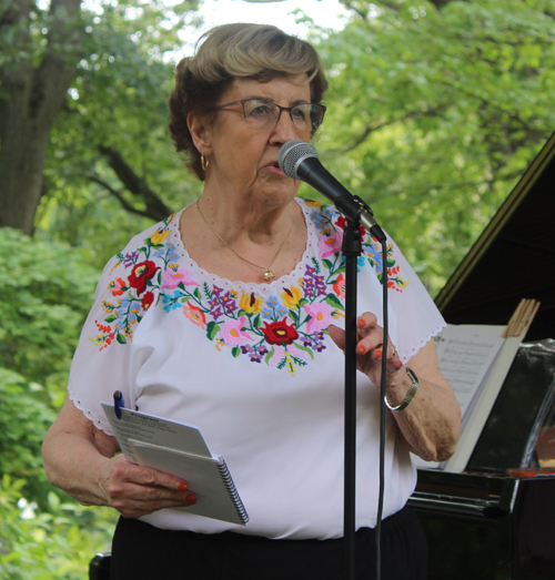 Hungarian Cultural Garden president Carolyn Balogh