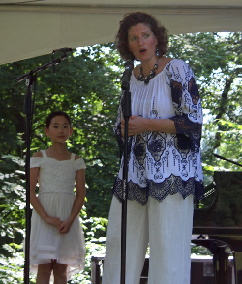 Vera Holczer-Waroquet with Michelle Kim