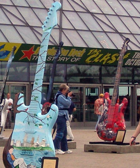 Hungarian Guitar at Guitarmania at Rock and Roll Hall of Fame in Cleveland - photos by Dan Hanson