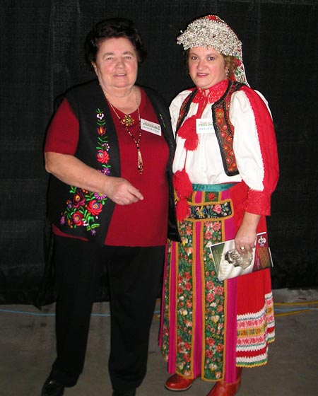 Hungarian Festival of Freedom 1956-2006 Cleveland Ohio - Judy Osvath (right) in traditional Transylvanian costume
