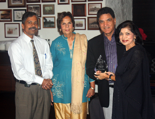 AIPNO President Elumalai Appachi, MD,  Dr. Gita Gidwani and Monte and Usha Ahuja