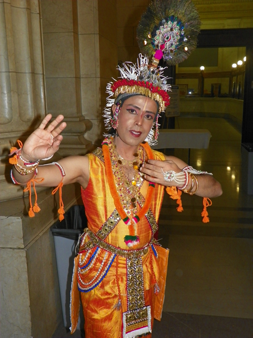 Sanjib Bhattacharya at Cleveland City Hall for Diwali