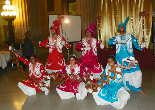Spartan Bhangra dancers