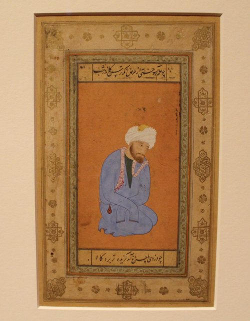 Kneeling Holy Man Mughal India painting at CMA