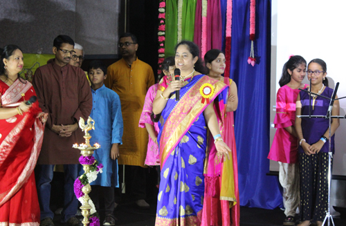 Kannada language  group on stage