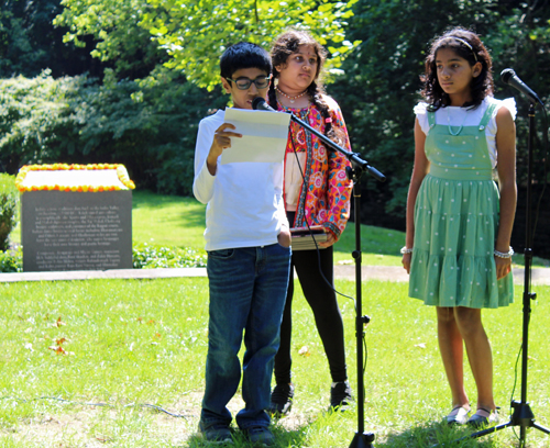 Students speaking about India