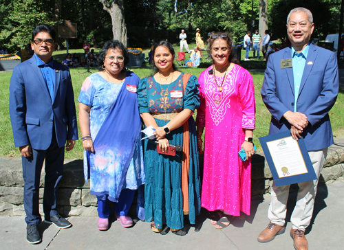 Bharat Kumar, Pushpalatha Venkataraman, Mahima Rao, Deepa Rao and Ron Falconi