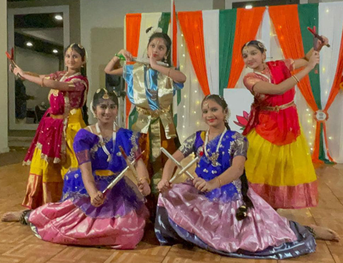 Nartanam Academy Indian Dancers at Republic Day event in Cleveland