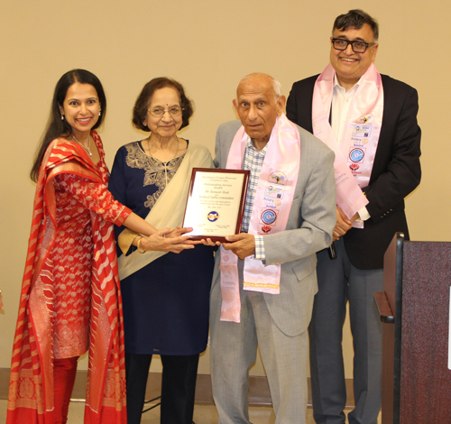 AIPNO President Dr. Palak Shroff. Dr. Jaya Shah, Ramesh Shah and Dr. Rupesh Raina