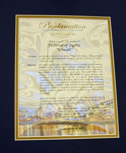 proclamation from Cleveland Mayor Justin Bibb