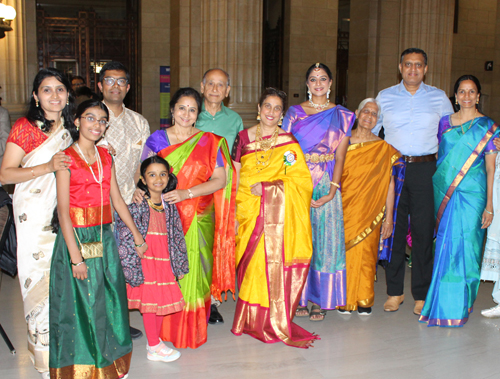 Group at FICA Diwali event at Cleveland City Hall