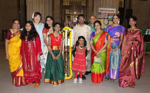 Group at FICA Diwali event at Cleveland City Hall