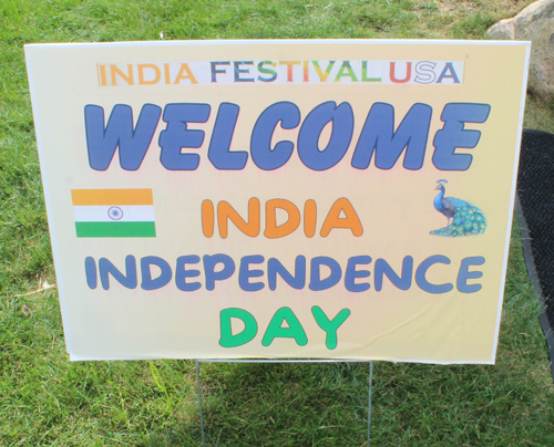 India Festival USA sign
