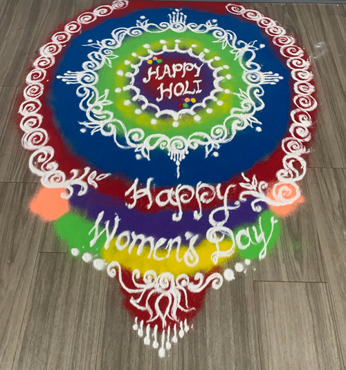 International Women's Day and Holi