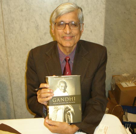 Rajmohan Gandhi and new book about Mahatma Gandhi
