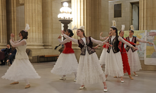 Members of the Aya Alibek Dance School performed a Kazakh Group Dance