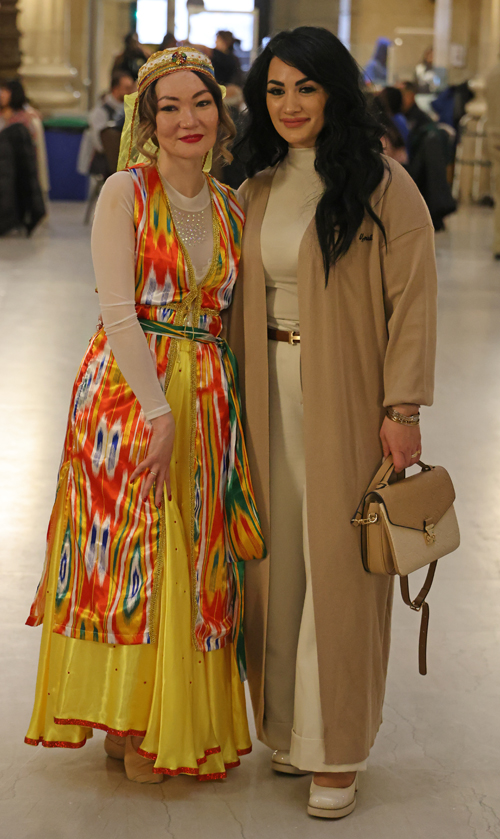 Posing with Silk Road and Aya Alibek dancers