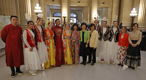 Posing with Silk Road and Aya Alibek dancers