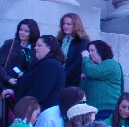 Crowd at Saint Colman Catholic Church on Saint Patrick's Day (photo by Dan Hanson)