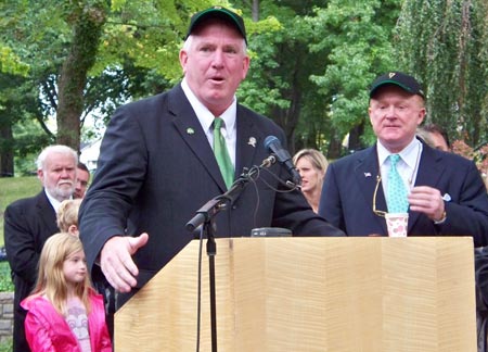 Cleveland City Council president Martin J. Sweeney - Cleveland Irish Cultural Garden photos by Dan Hanson