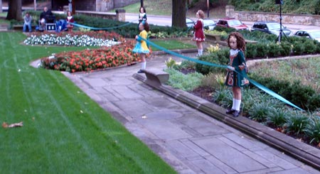 Ribbon around the Irish Cultural Garden - Cleveland Irish Cultural Garden photos by Dan Hanson