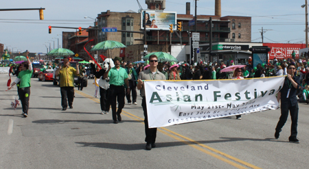 Asian Festival group at St. Patrick's Day Parade