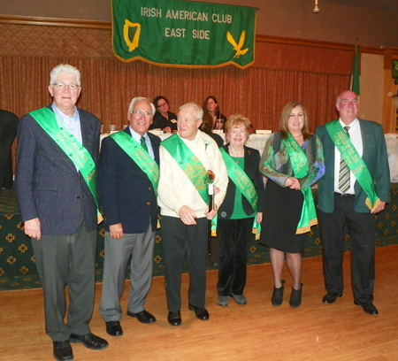 2012 Irish honorees - Billy Chambers, Mickey McNally, Martin Carey, Vera Casey, Una O'Leary Escolas and Patrick B. Murphy
