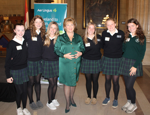 Ambassador Byrne Nason with St Joseph Academy students