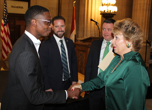 Cleveland Mayor Justin Bibb meets Irish Ambassador Byrne Nason