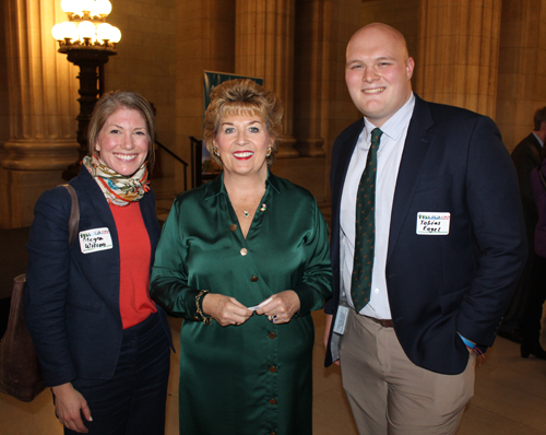 Megan Wilson, Ambassador Nason and Tobias Engel