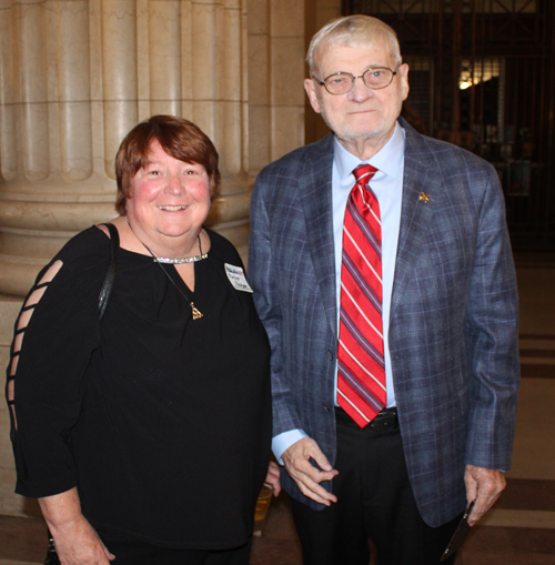 Cleveland International Hall of Fame inductees Marilyn Madigan and Gerry Quinn