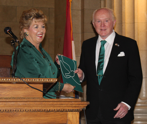 Ambassador Geraldine Byrne Nason and Ambassador Ed Crawford