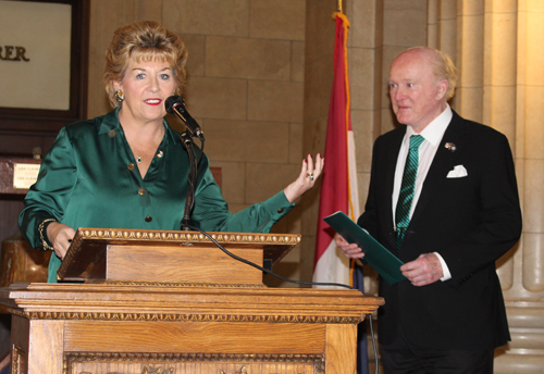 Ambassador Geraldine Byrne Nason and Ambassador Ed Crawford