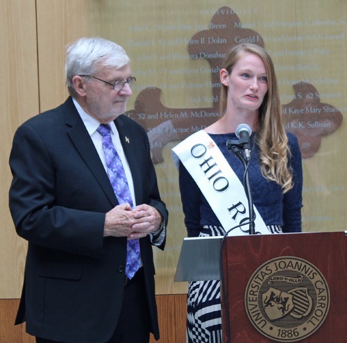 Gerry Quinn and Sarah McInerney, the 2022 Ohio Rose of Tralee.  