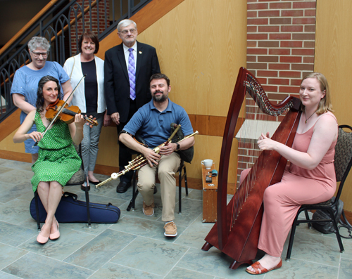 Cleveland Celtic Ensemble musicians with Gerry and guests