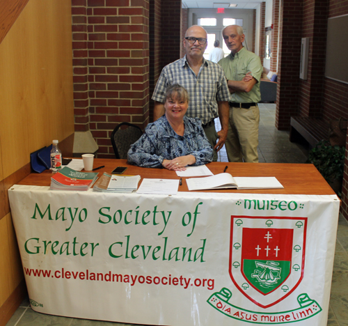 Mayo Society Tea sign-in table
