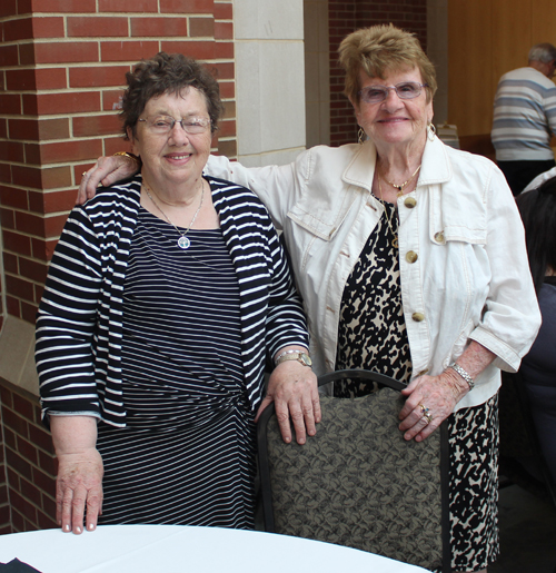 2023 Mayo Society Tea attendees Bridget Conway and Margaret Gaughan
