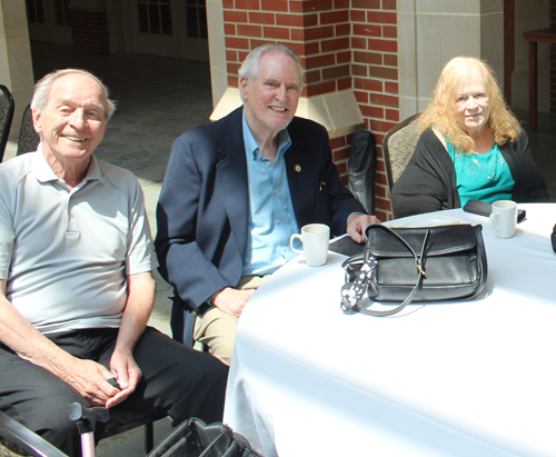 2023 Mayo Society Tea attendees Russel Davis, JC Sullivan and Mary Jo Connor