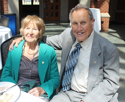 2023 Mayo Society Tea attendees Mrs and Mr. Al O'Leary