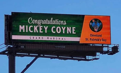 Mickey Coyne billboard