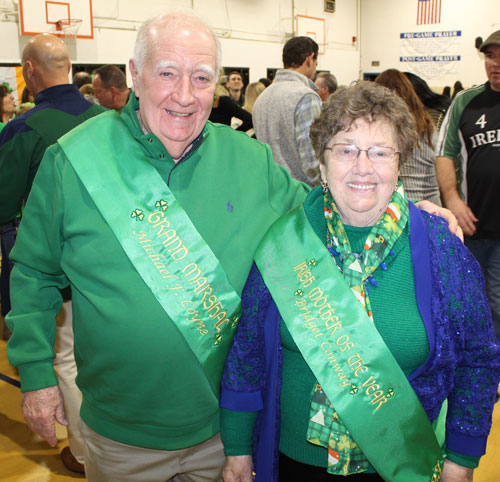 Grand Marshal Mickey Coyne and Irish Mother of the Year Bridget Conway