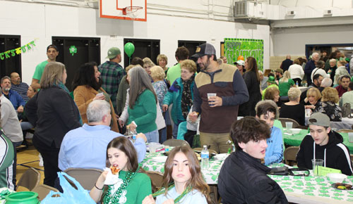 Part of the wall-to-wall crowd at Grand Marshal Mickey Coyne's Willoughby event