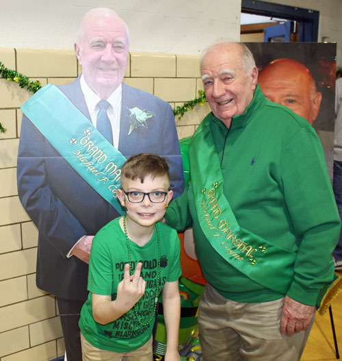 Posing with Grand Marshall Mickey Coyne