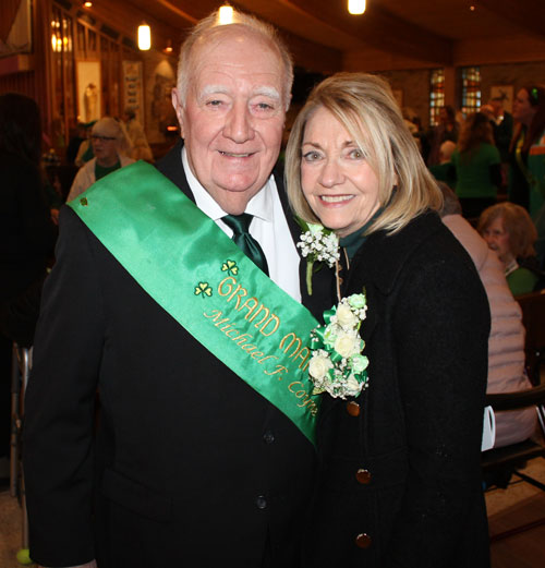 Grand Marshal Mickey Coyne and Michelle Morgan