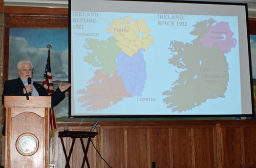 Map of Ireland before 1921 and after 1922