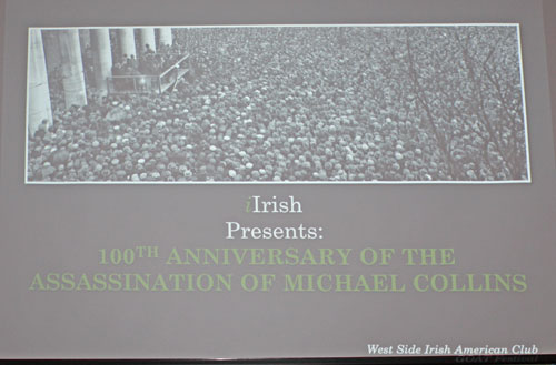 Death of Michael Collins opening slide