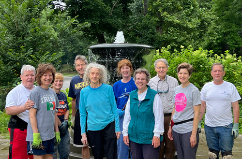 Irish Cultural Garden Cleanup Crew