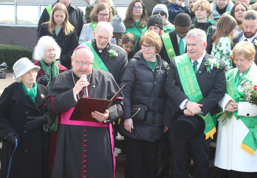 Bishop Malesic at St Patrick's Day