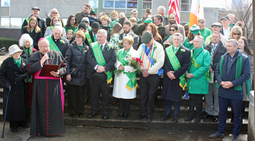 Bishop Malesic at St Patrick's Day